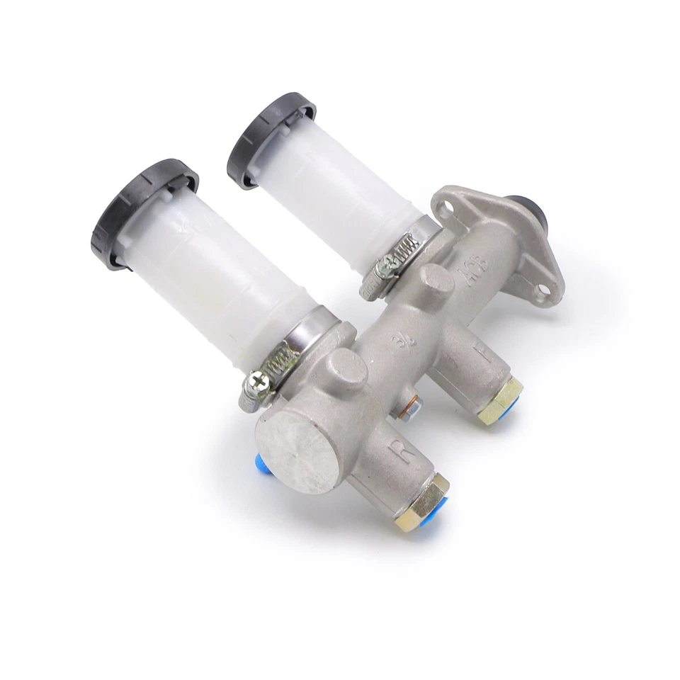 Bomba de cilindro maestro de freno 3/4 2 botellas plateadas para Datsun 620 B210 1972-1979 Foto 3 de 4