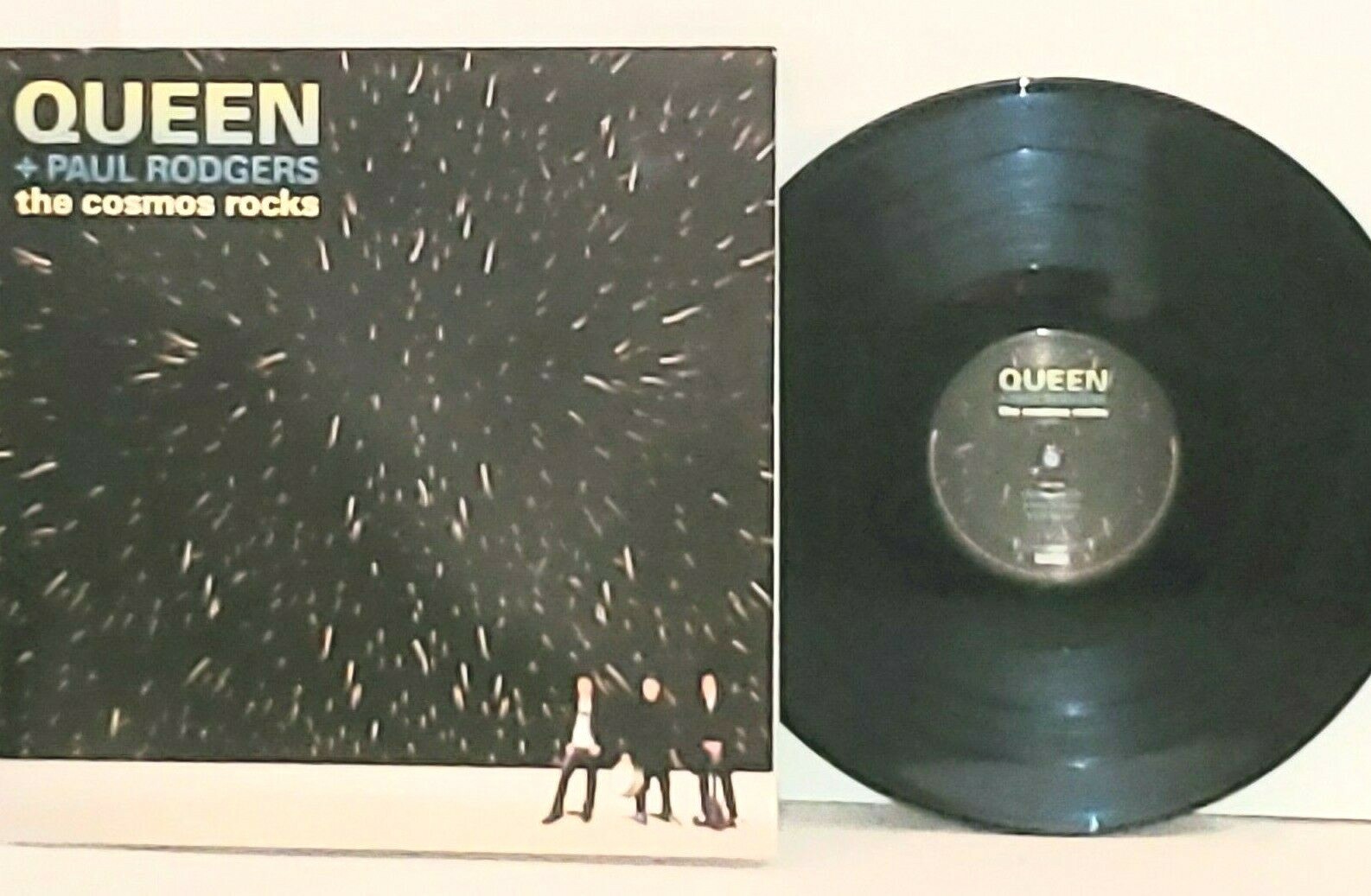 QUEEN + PAUL RODGERS The Cosmos Rocks 2LP VG+ Vinyl Plays Well 2008 D000261601 