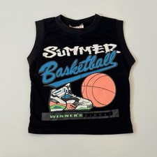 Early 90s Champ Activewear Kids Muscle Tee Size 4-6 Year Old Boys Vintage