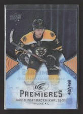 2018 2017 Upper Deck Ice Ice Premieres Jakob Forsbacka-Karlsson #166 /499