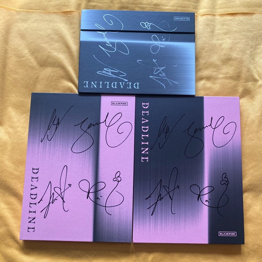 BLACKPINK Deadline Album CD Autographed Signed K-POP COLLECTION