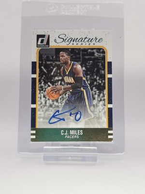 2016-17 Panini Donruss Signature Series CJ Miles #15 Auto /10