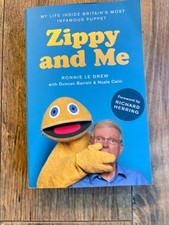 Zippy & Me Ronnie Le Drew Signed Copy  Paperback Book Puppet Richard Herring