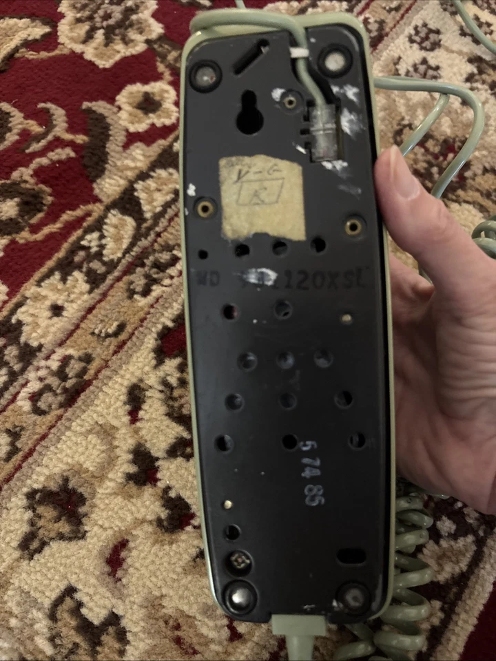 Teléfono Princesa Vintage AECO Aguacate Verde Trimline - Dial Giratorio/Fácil Montaje en Pared Foto 4 de 4