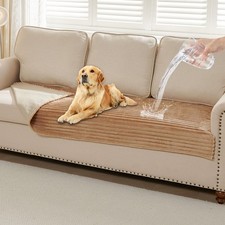Waterproof Couch Cover for Dogs Washable,Faux Fur Pet Couch Covers for Sofa,S...
