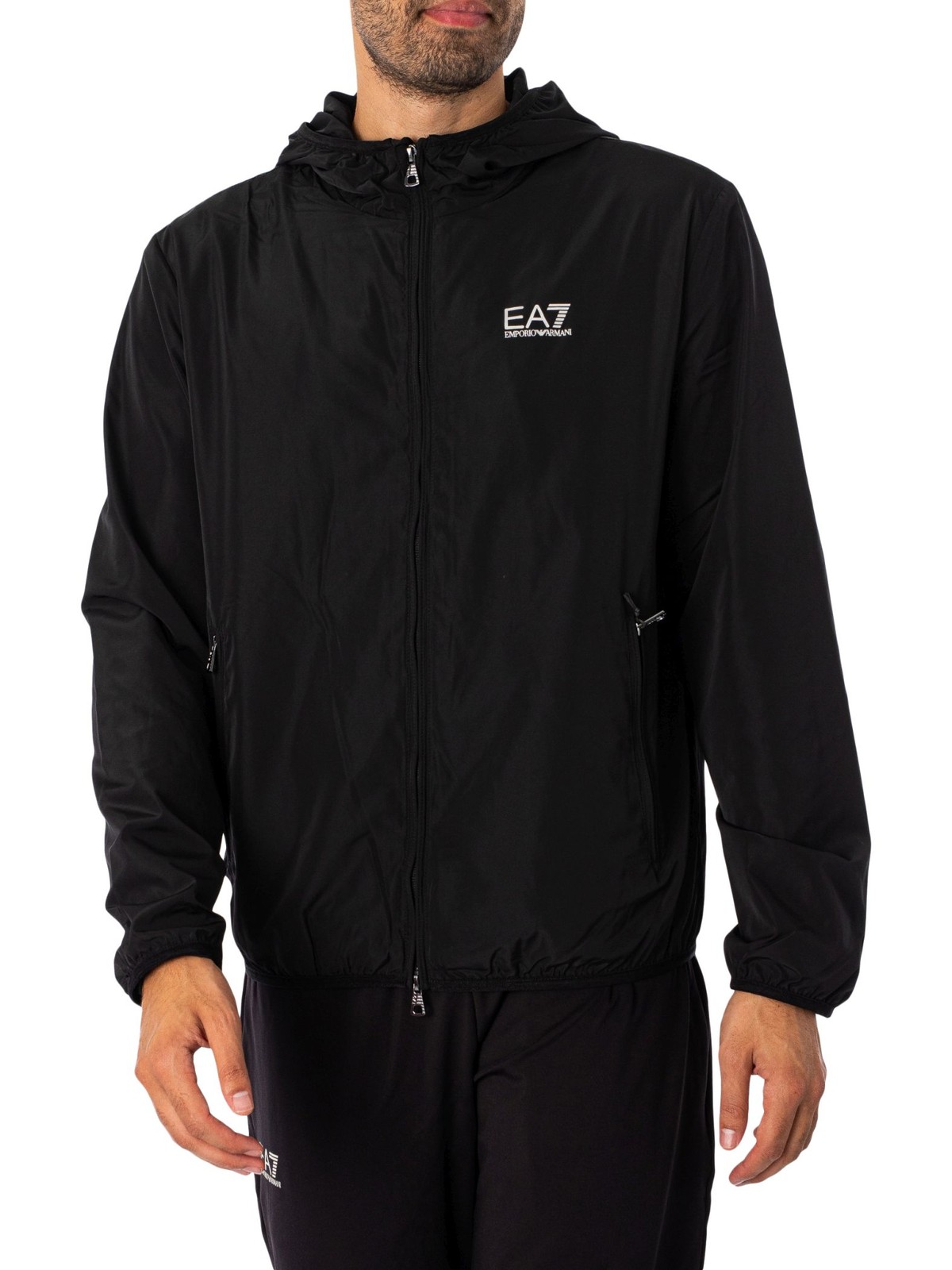 EA7 Logo Lightweight Jacket, Black - S