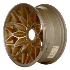 15x7 Snowflake Design Used Aluminum Wheel Machined And Painted Gold 560-01118 15x7 Snowflake Design Used Aluminum Wheel Machined And Painted Gold 560-01118