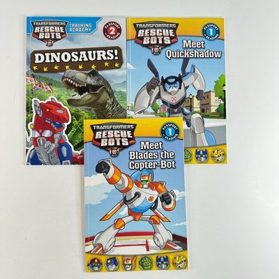 Transformers Rescue Bots Early Reader bundle, Lot of 3, Passport to Reading (PB)