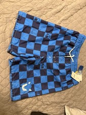 Sonic the Hedgehog Boys Swim Trunks Water Shorts Drawstring Waist, Blue