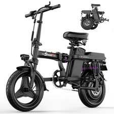 Electric Bike for Adults, 1200W Motor, 48V 15AH 25MPH 45 Miles,14" Folding Ebike