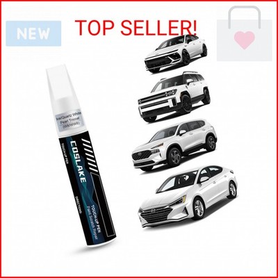 COSLAKE Car Touch Up Paint(Ice/Quartz White Pearl Tricoat(W8/WW8)) for Hyundai,