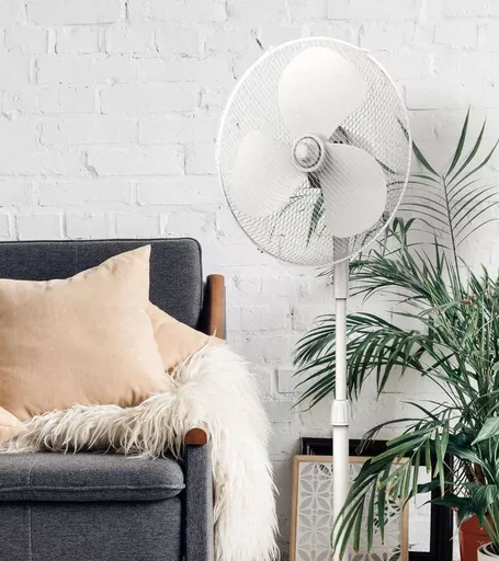 Igenix DF1655 White 16"" Pedestal Fan - Oscillating