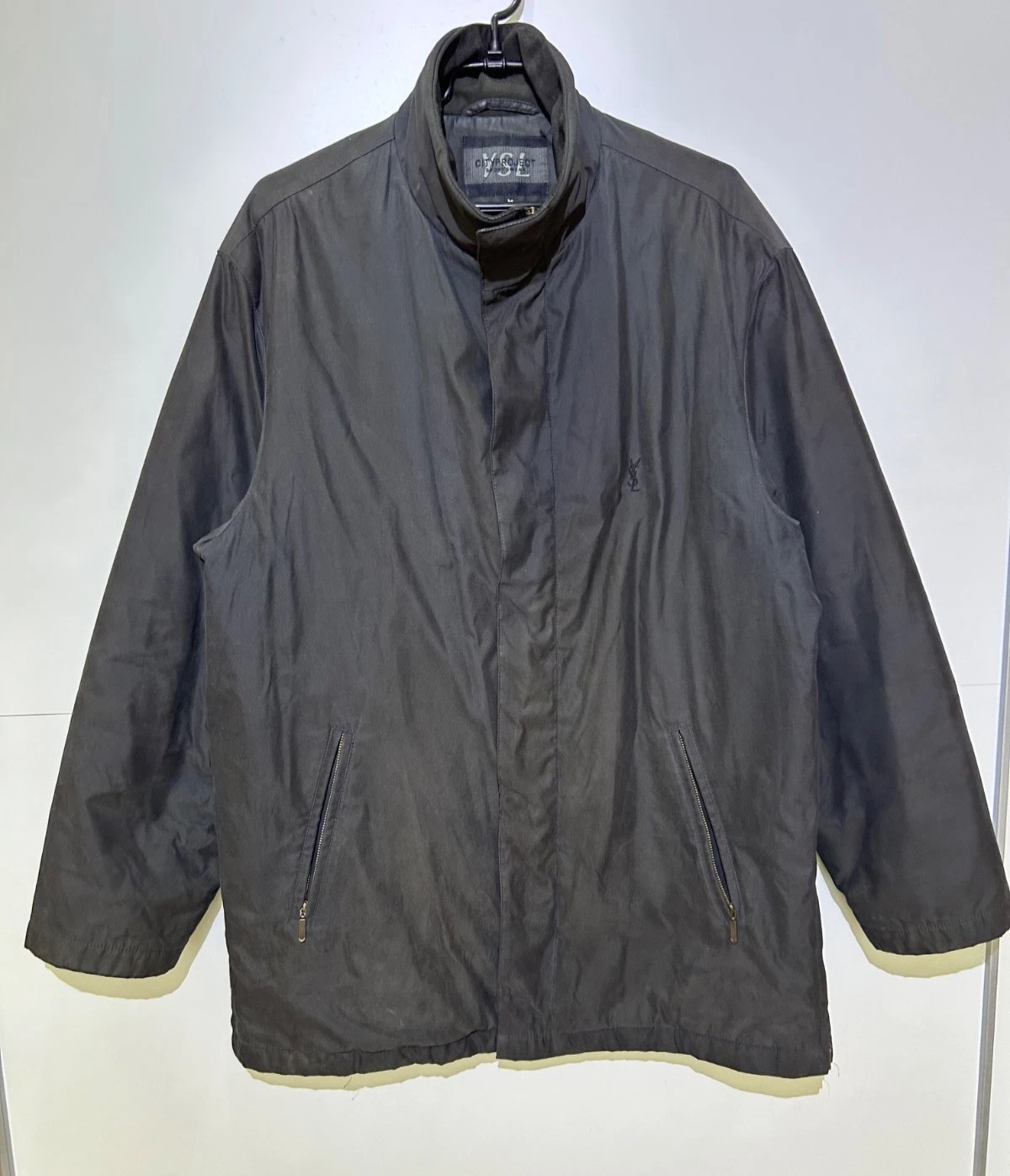RARE Vintage YSL Yves Saint Laurent Pour Homme Jacket Mens Size M Fits L-XL Blac image 1