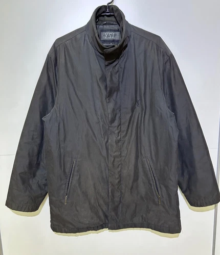 RARE Vintage YSL Yves Saint Laurent Pour Homme Jacket Mens Size M Fits L-XL Blac video thumbnail