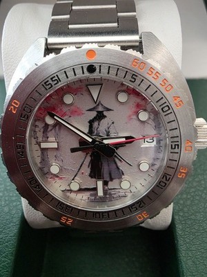 Seiko Herren 42 mm Analog Armbanduhr Edelstahl Drehlünette Datum silber