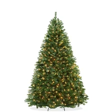 OPEN BOX - 4.5FT Pre-Lit Realistic Green Spruce Artificial Holiday Tree and