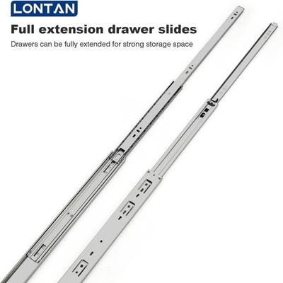 LONTAN Soft Close Heavy Duty Drawer Slides 12 Inch Side Mount 100lb (Non-lock)