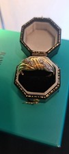 Quality Vintage Style Cz Real Gems 2 Tone Gold Plated Size Q