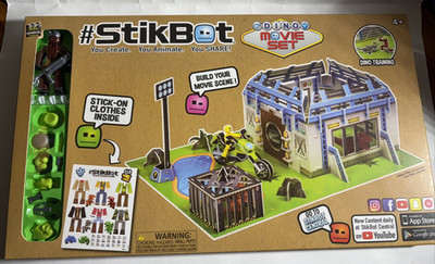 #StikBot DINO Movie Set Stop Motion Animation Kit Create Animate Share