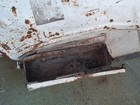 Satoh Mitsubishi S630 2-wheel drive diesel tractor left fender with toolbox — photo 3