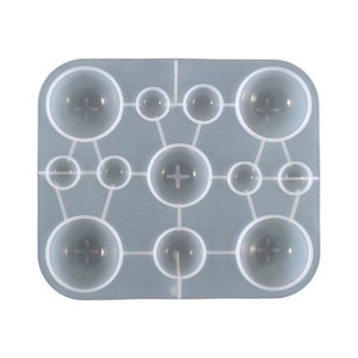 Hemisphere UV Crystal Epoxy Resin Mold Necklace Pendant Ornaments Silicone Mould