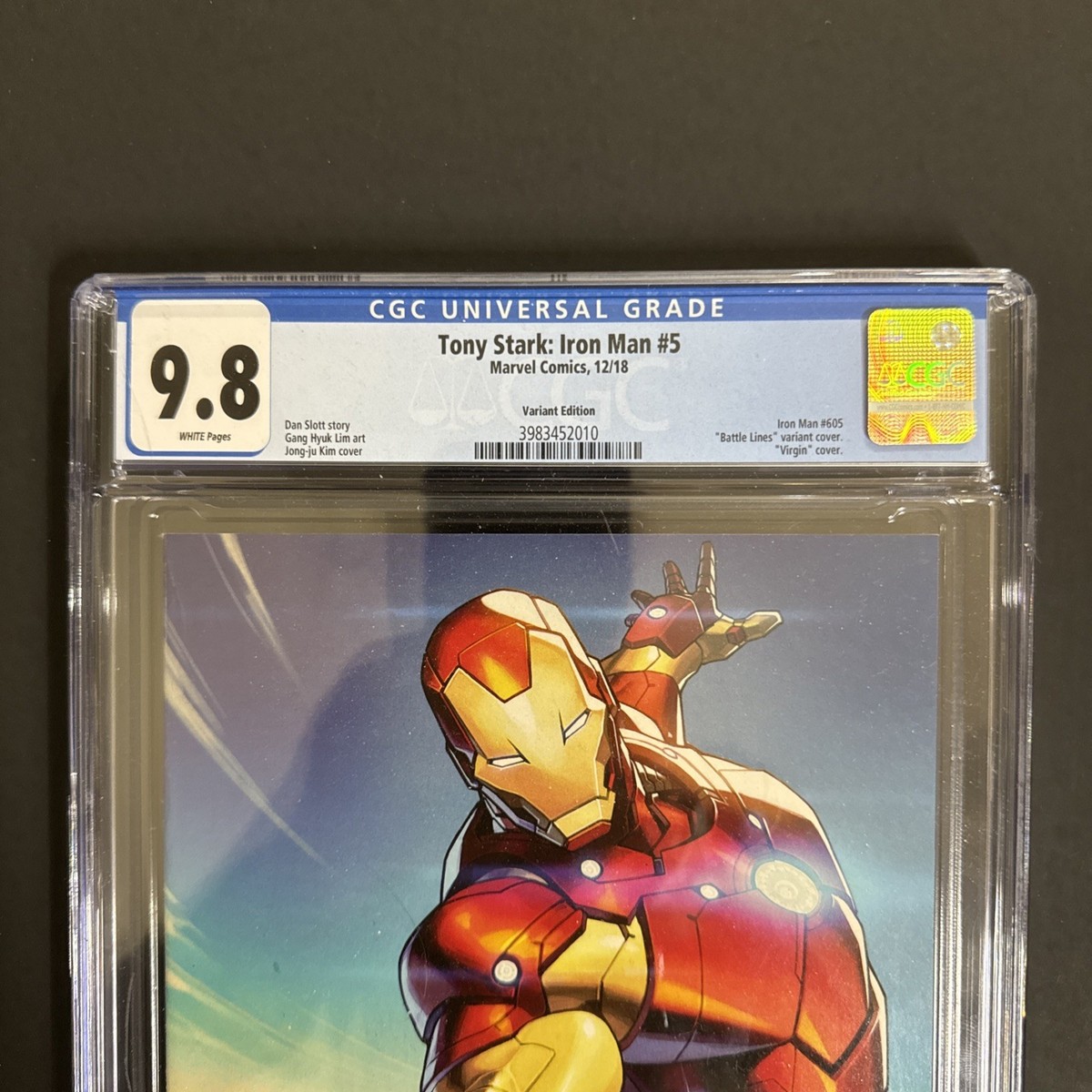 Tony Stark: Iron Man #5 Jong-Ju Kim 'battle Lines' (Marvel Comics