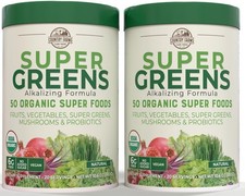 Super Greens Natural Flavor, 50 Organic Super Foods, USDA Organic Drink Mix, ...