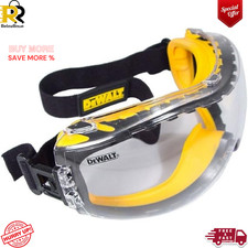 Dewalt Safety Goggle Concealer, Clear Goggles, Protective Goggles Fast Ship