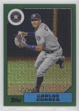 2017 Topps Silver Pack 1987 Design Chrome Green 89/175 Carlos Correa #87-CC o7m
