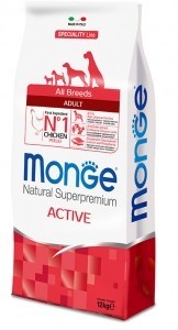 Crocchette Monge Active All Breeds 12kg - Carburante per Agility e Sport
