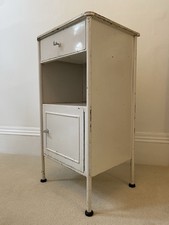 Vintage 1940s/50s Swiss Hospital Bedside Locker Cabinet | Bigla | Industrial