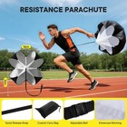 Agility Ladder Training Set with Speed Parachute, Hurdles, Cones, Jump Rope