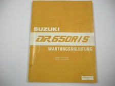 Suzuki DR 650R /S Werkstatthandbuch 1992-1995 Reparaturanleitung Wartungsanleitu
