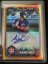 2024 Topps Pro Debut - Adan Sanchez #PD-42 Orange Autographs /25 (AU, RC)