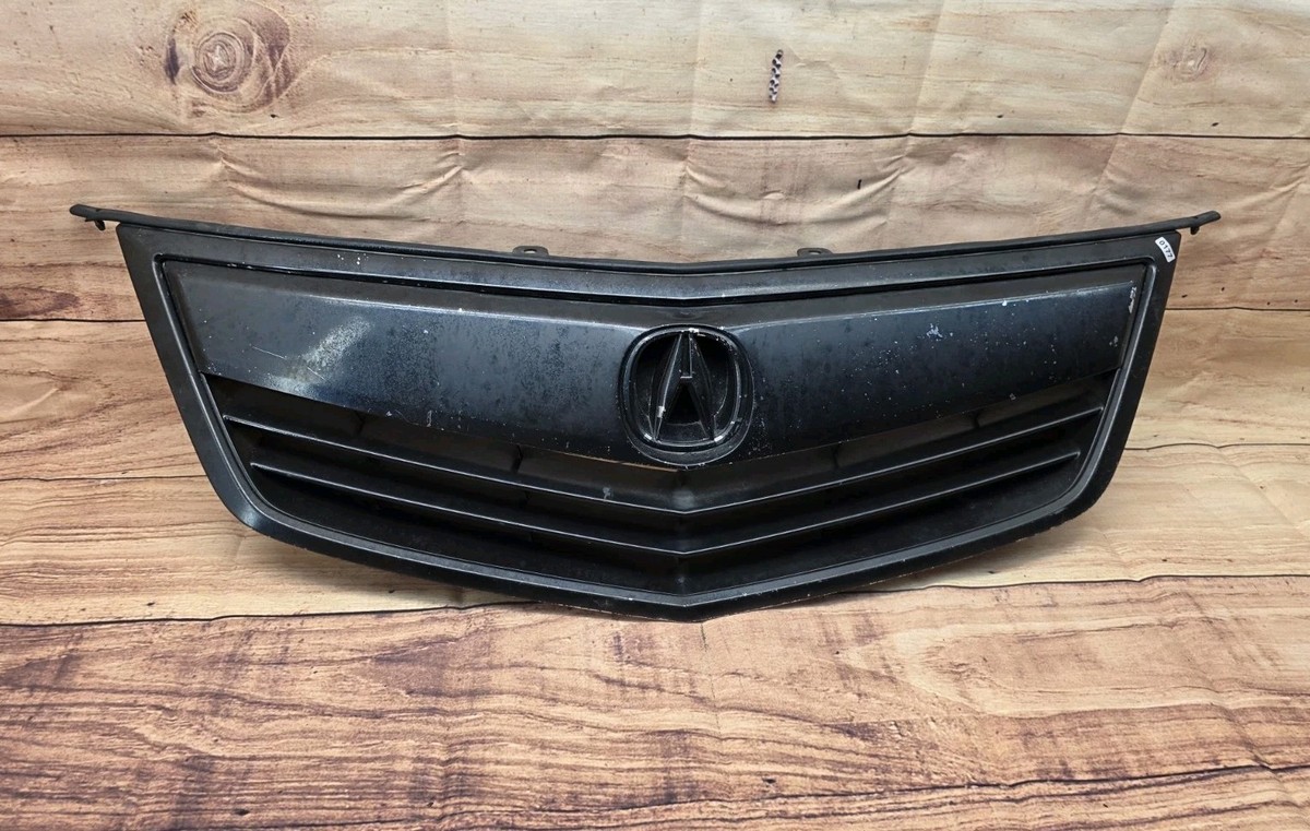 2015 Acura Tlx Grill Front Bumper Upper Grille For 2011-2014 Acura TSX -  Silver Trim, Direct Fit Acura TSX Grille, image size:1200x761