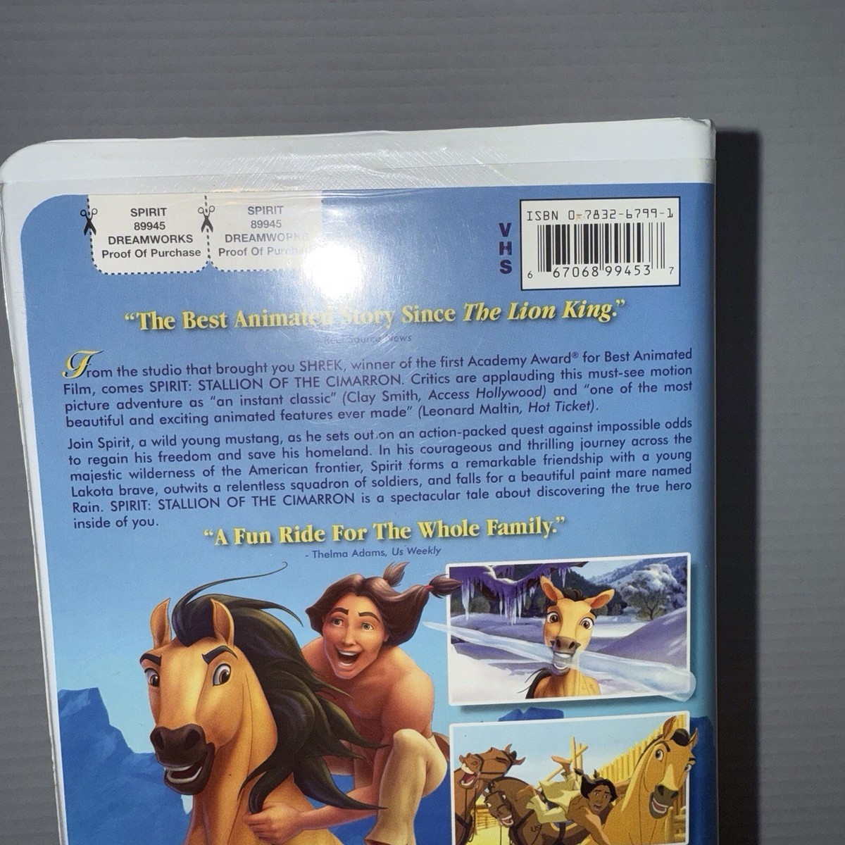 Spirit: Stallion of the Cimarron (VHS, 2002) DreamWorks Animated