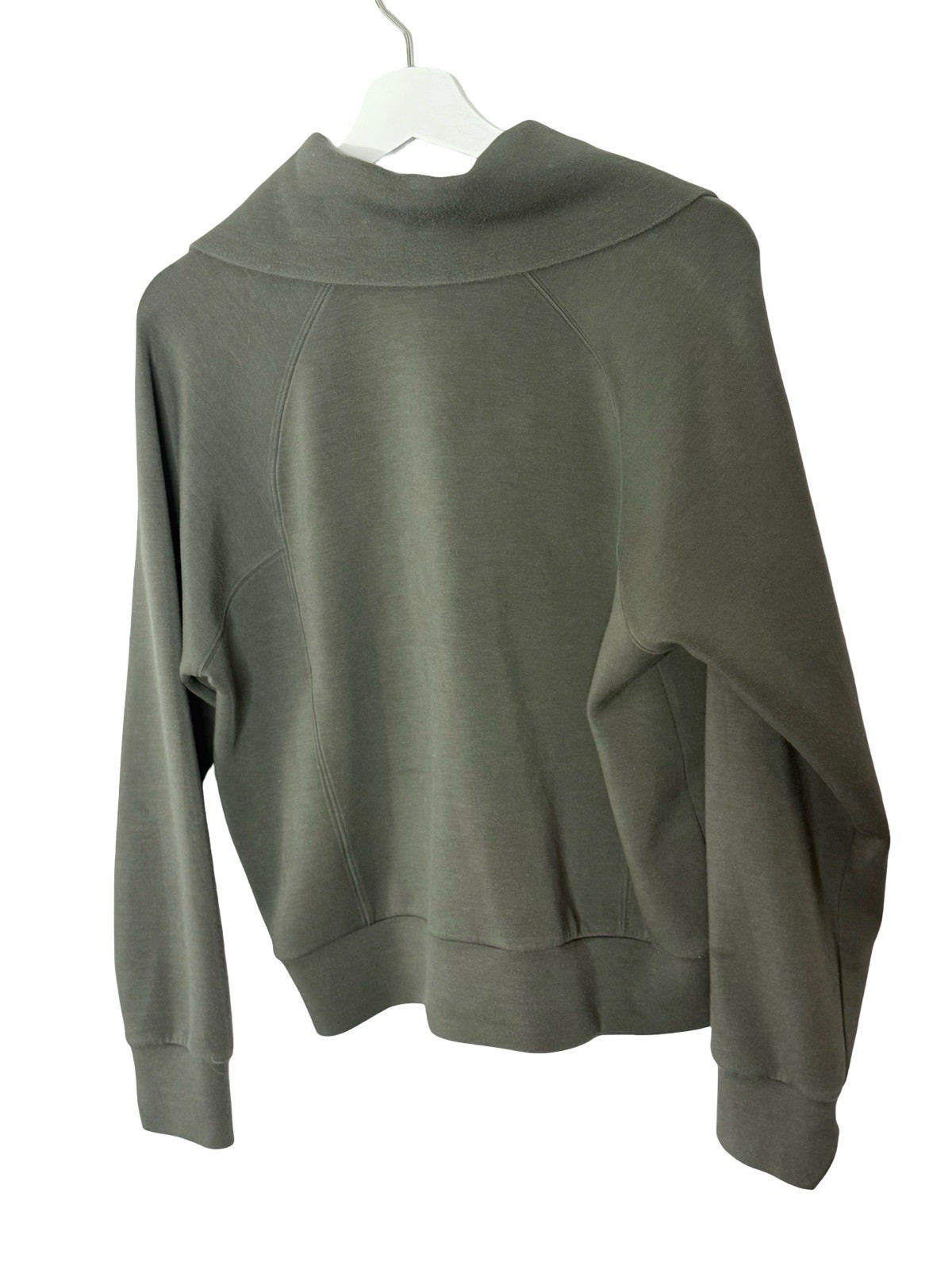 SPANX Medium Black/gray Air Essentials Quarter Zi… - image 3