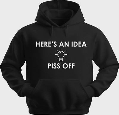 Funny Unisex Hoodie Hooded Sweatshirt Gildan Blend Here's An Idea H0485