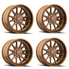 Set 4 20 Mayhem Intrepid 20x9 5x5 5x5.5 0mm Satin Bronze Wheels Truck Rims
