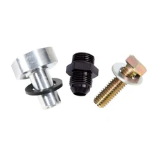 FiTech Fuel Return Line Adapter 50004-9; No-Weld Bung Kit, Aluminum, -06AN