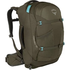 Osprey Women's Fairview 40L Travel Backpack. Size S/M. Olive Green Teal Accents