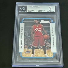 LeBron James Rookie 2003-04 Bowman Rookies & Stars #123 RC BGS 9 Mint Rookie