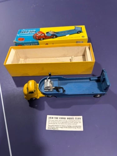 Corgi Toys Car Transporter - Original Truck + Trailer w/ Box (Vintage)