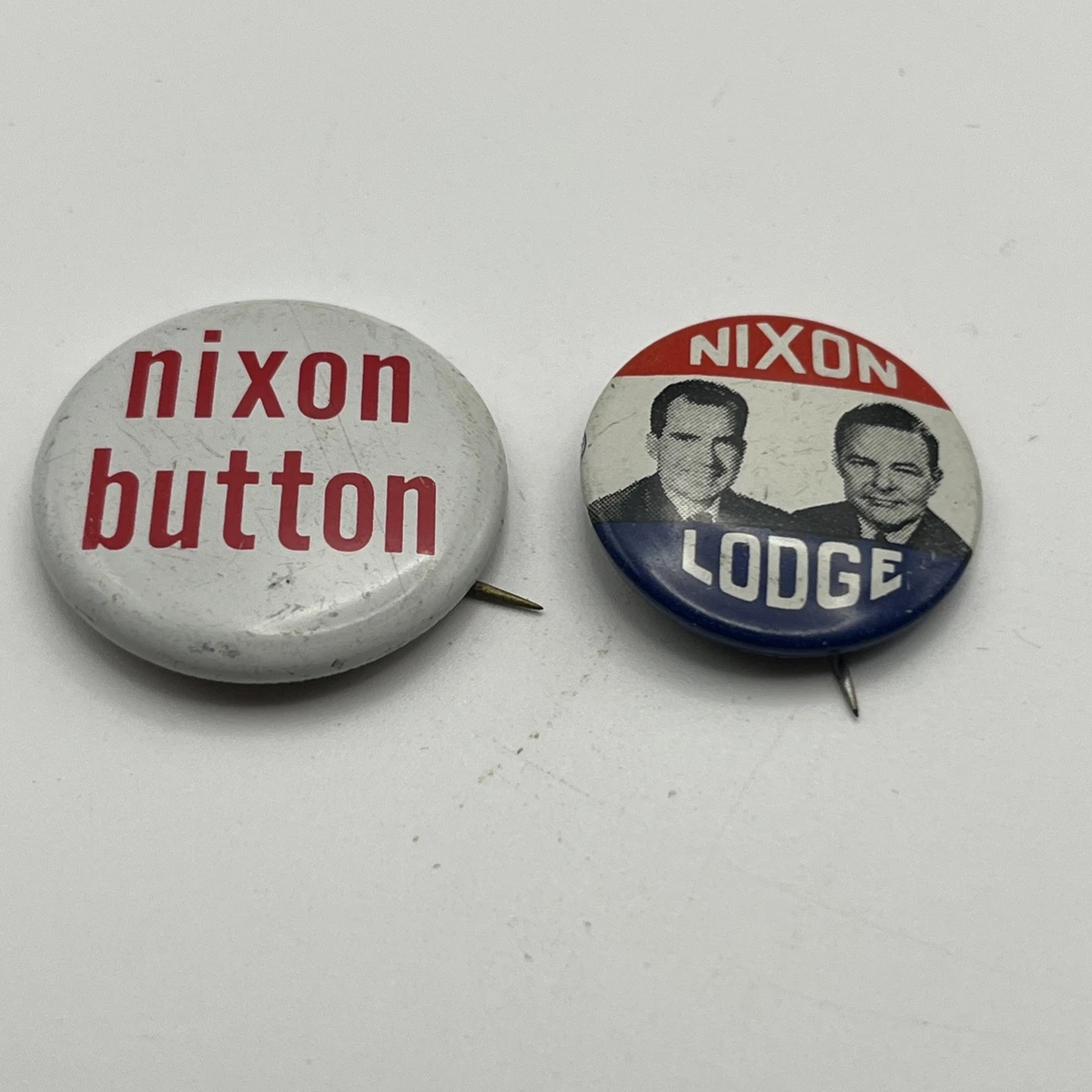 ニクソン　米国大統領選挙キャンペーン　ボタンバッジ、ラペルタブ　6点セット Nixon Lodge Campaign Button for sale | eBay