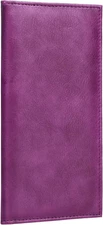 Lli Cufite Leather Checkbook Cover for Top & Side Tear Registers Duplicate Check