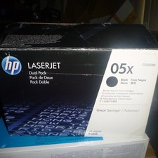 HP 05X Black Original LaserJet Dual Pack Toner Cartridges CE505XD OPEN BOX