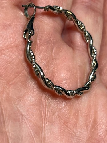 Halskette und Ohrring Konvolut - silberfarben Modeschmuck - Creolen - Bild 11 von 17