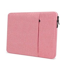 12-Inch Laptop Tablet Sleeve Case Canvas Cover for 2022-2014 12-13 Inches Pink