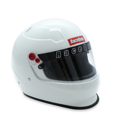 RaceQuip 277117 PRO25 SA2025 2XL Gloss White Full Face Helmet IMCA USRA