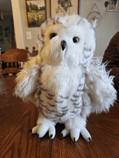 DISCONTINUED Douglas Cuddle Toys Shimmer Snowy Owl Plush 14" Rotating Head 3835